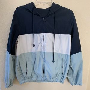 BRANDY MELVILLE COLOR BLOCK WINDBREAKER JACKET